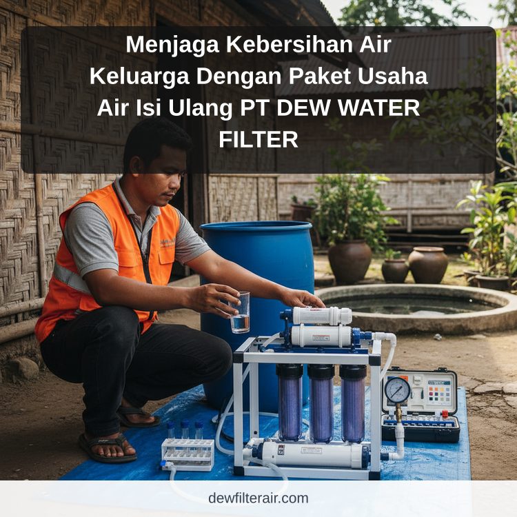Menjaga Kebersihan Air Keluarga Dengan Paket Usaha Air Isi Ulang PT DEW WATER FILTER
