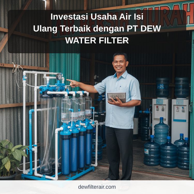 Investasi Usaha Air Isi Ulang Terbaik dengan PT DEW WATER FILTER