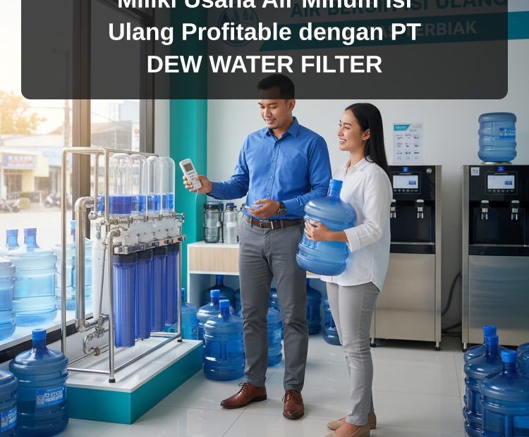 Miliki Usaha Air Minum Isi Ulang Profitable dengan PT DEW WATER FILTER