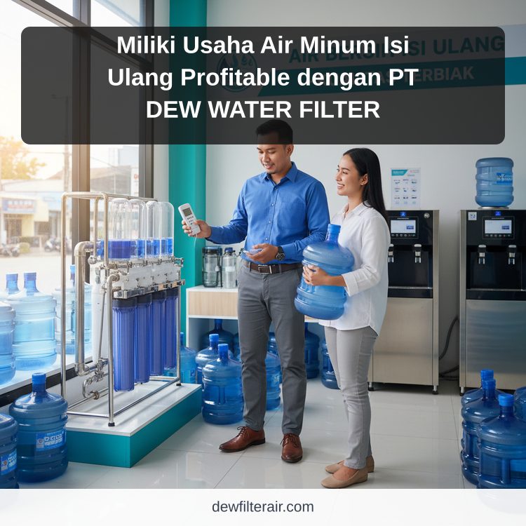 Miliki Usaha Air Minum Isi Ulang Profitable dengan PT DEW WATER FILTER